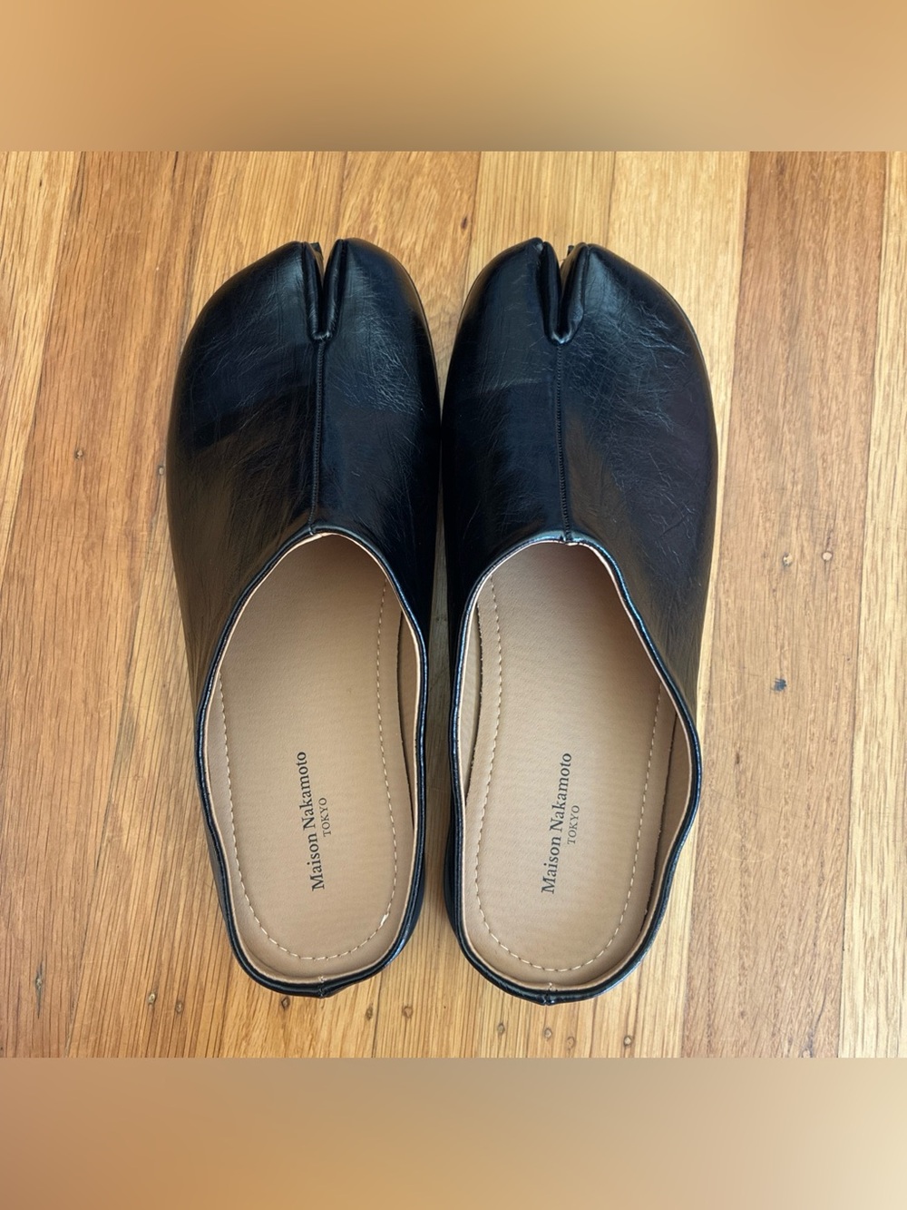 Maison Nakamoto Tokyo Black Tabi Mules – Women’s US 8 – Like New